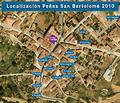 Plano de situaci�n de las Pe�as